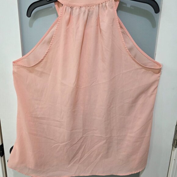 Eva Mendes Womens Sleeveless Tank Top Lot XL Mint Green Pink Button Front Blouse - Picture 15 of 15